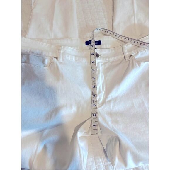 WHBM White Skimmer Pants size 14 - Picture 9 of 11